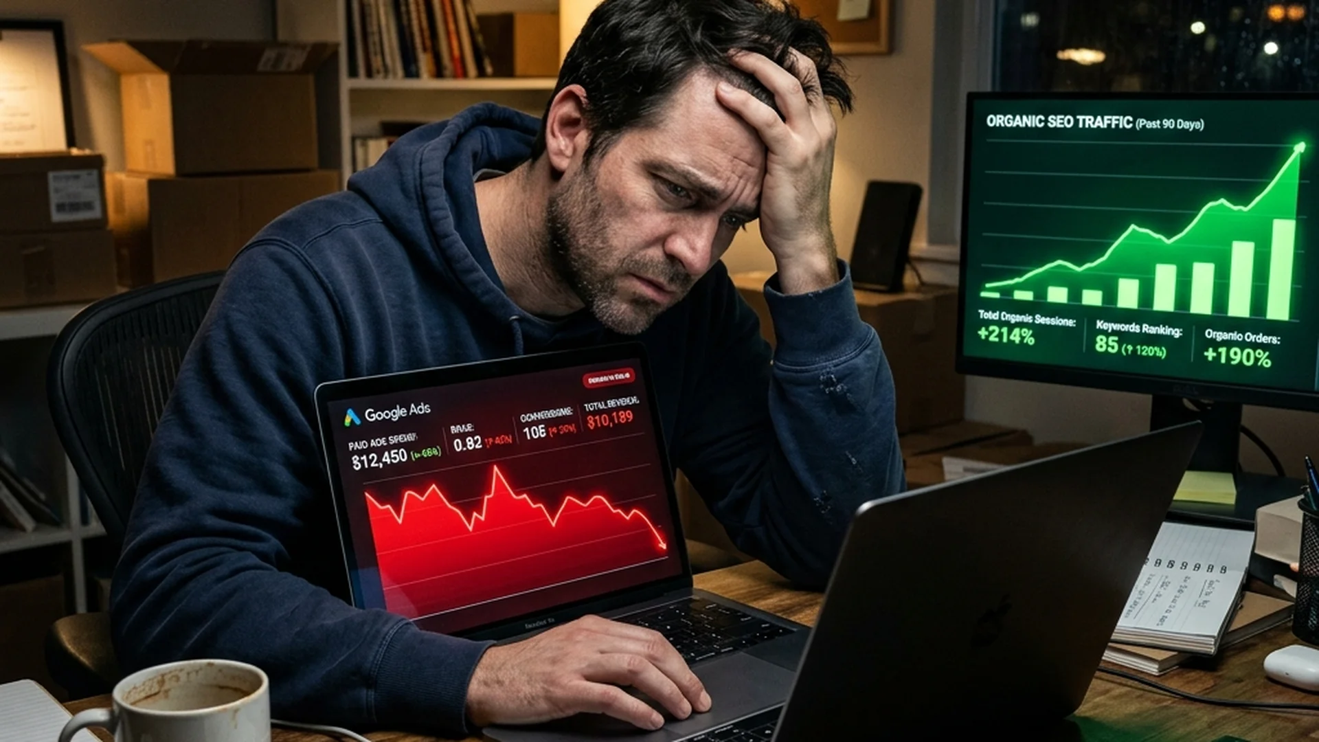 Store owner shocked by ad costs comparing to SEO