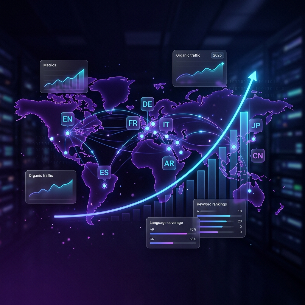 Multilingual SEO Growth 2026 with ContentLobby